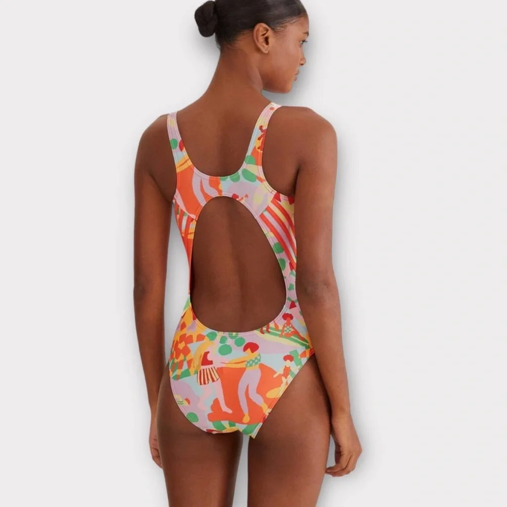 FARM Rio x Adidas Swimsuit Pearl Citrine